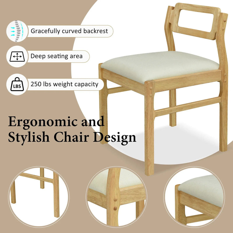 5 Piece Extendable Wood Square Dining Table Set With 2 Drop Leaves by Unique Piece Furniture