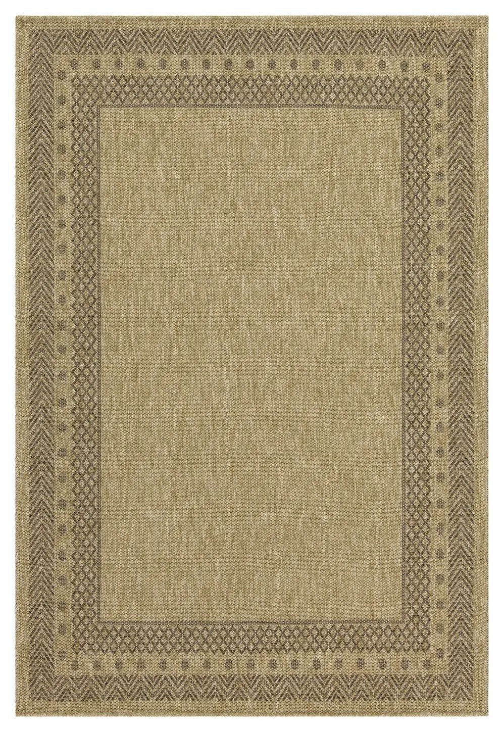 Earth GC_NTL1007 Jute/Mocha Indoor/Outdoor Area Rug by HouseOfZazla