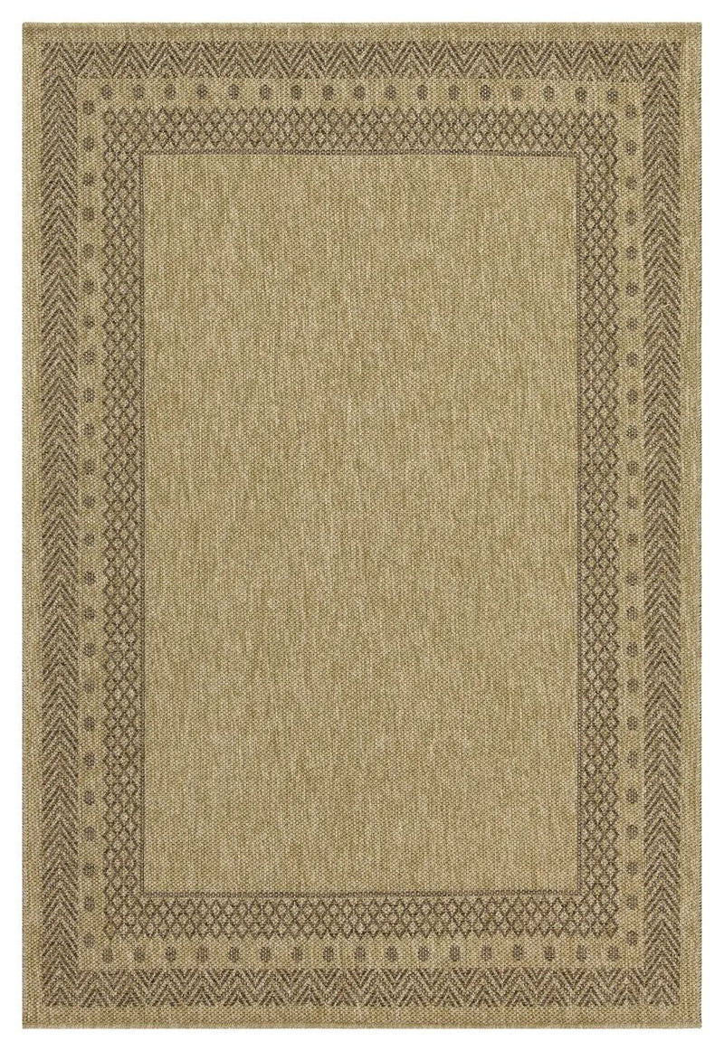 Earth GC_NTL1007 Jute/Mocha Indoor/Outdoor Area Rug by HouseOfZazla