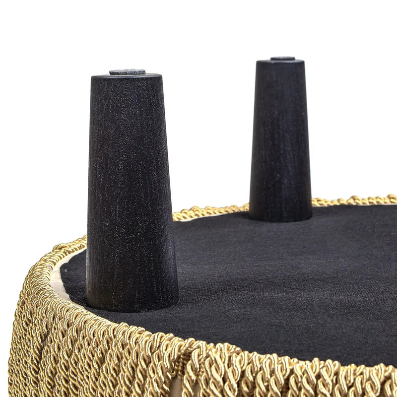 Yolanda - Round Upholstered Accent Ottoman by Unique Piece Furniture