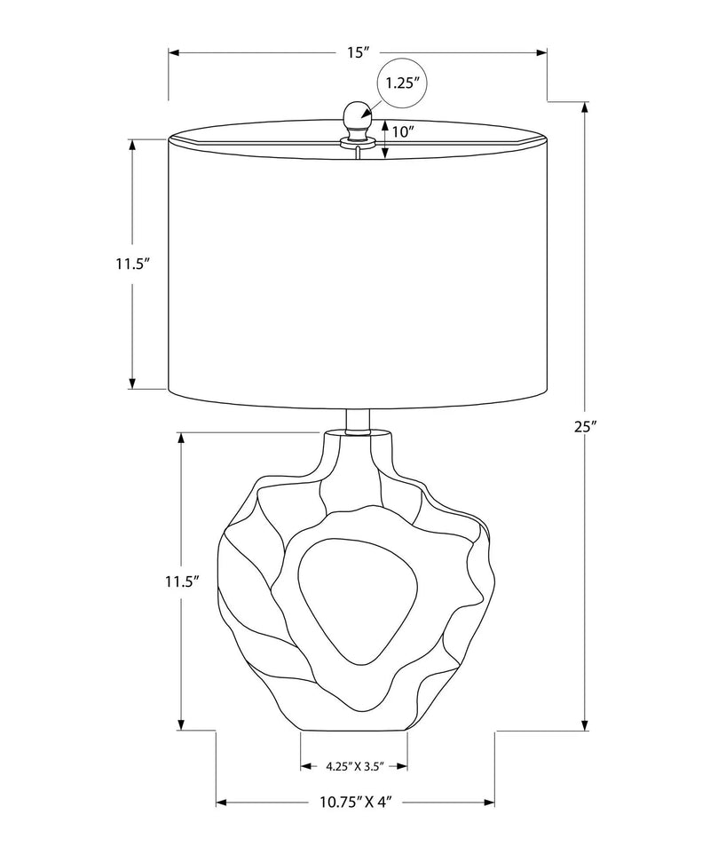 Lighting, Table Lamp, Modern - Cream by Unique Piece Furniture