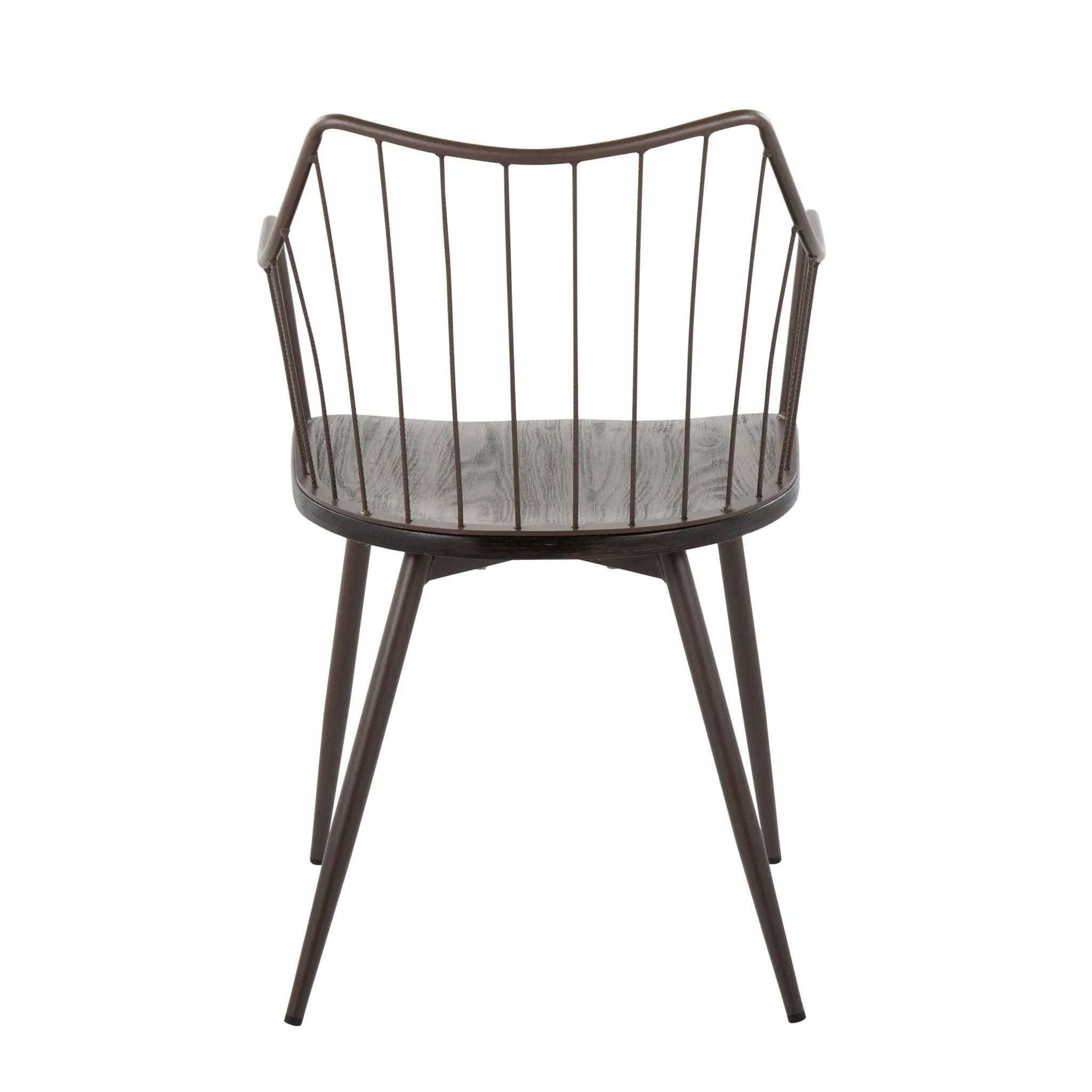 Winston - Farmhouse Style / Dining Chair - Brown / Dark Walnut by Unique Piece Furniture