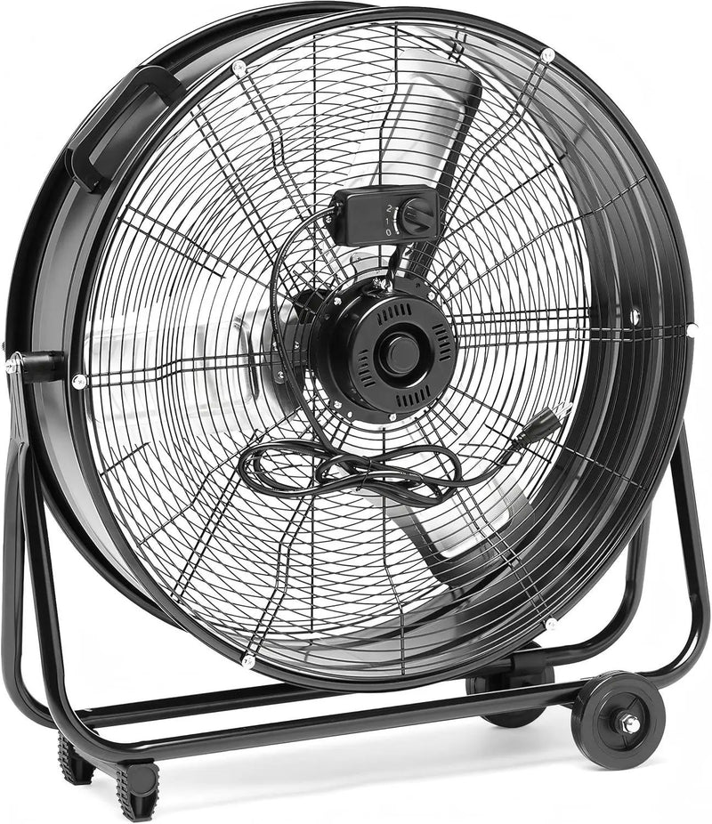 24 Inch Heavy Duty Metal Industrial Drum Fan by HouseOfZazla