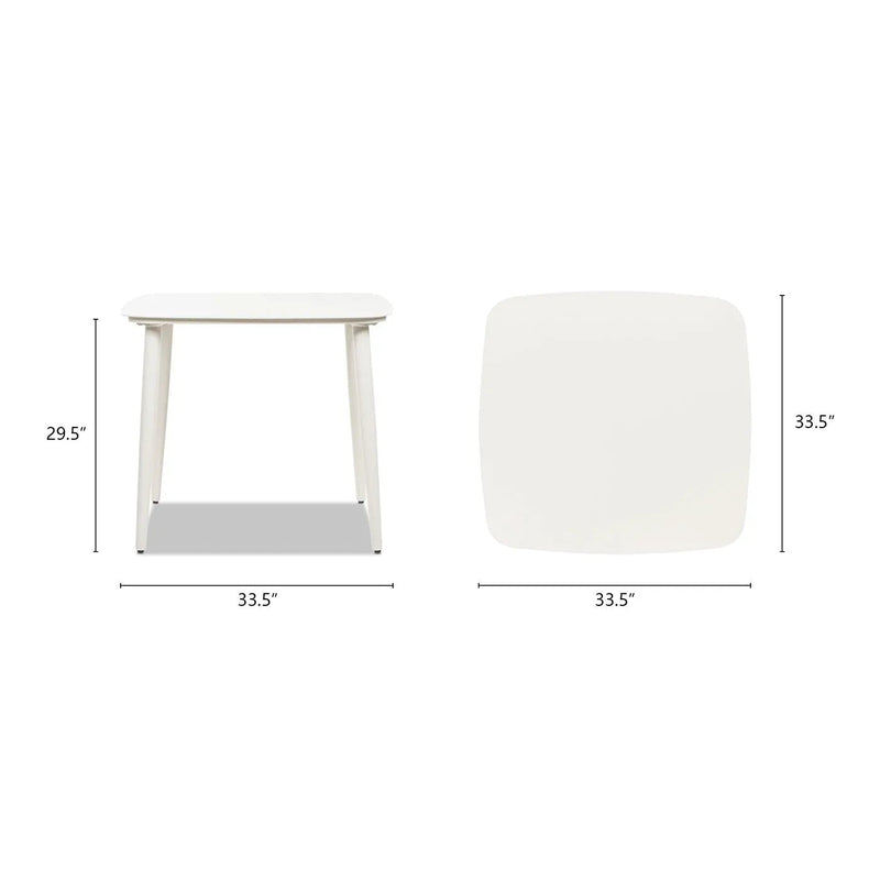 Santorini 33.5" Square Outdoor Patio Table by HouseOfZazla