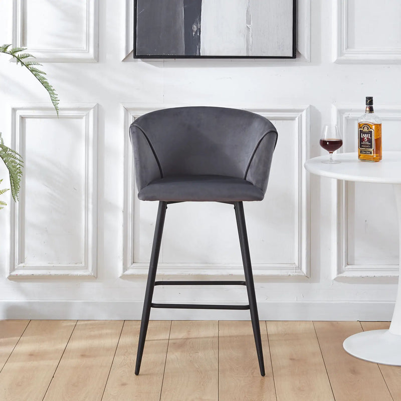 Counter Height Bar Stool Metal Legs (Set of 2) by HouseOfZazla