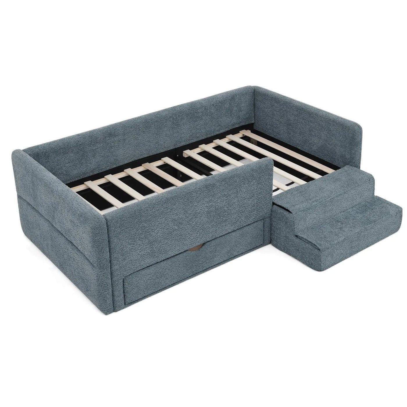 Safe Kids Bed With Guardrails And Storage by HouseOfZazla