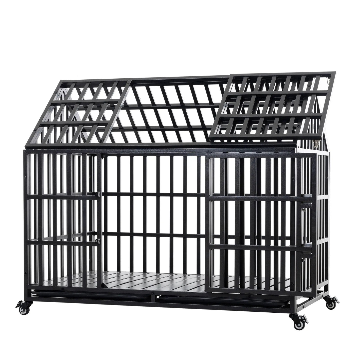 Heavy Duty Dog Crate Lockable Wheels by HouseOfZazla