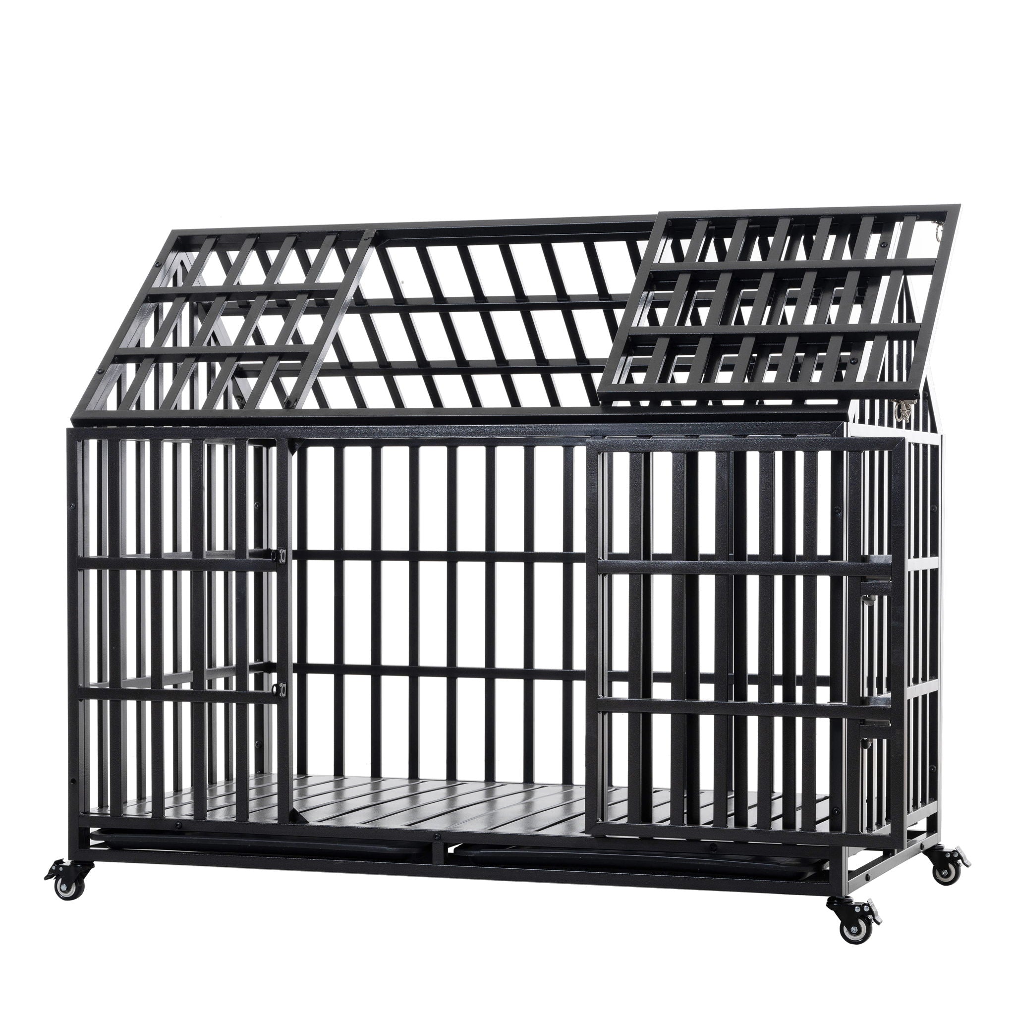 Heavy Duty Dog Crate Lockable Wheels by HouseOfZazla