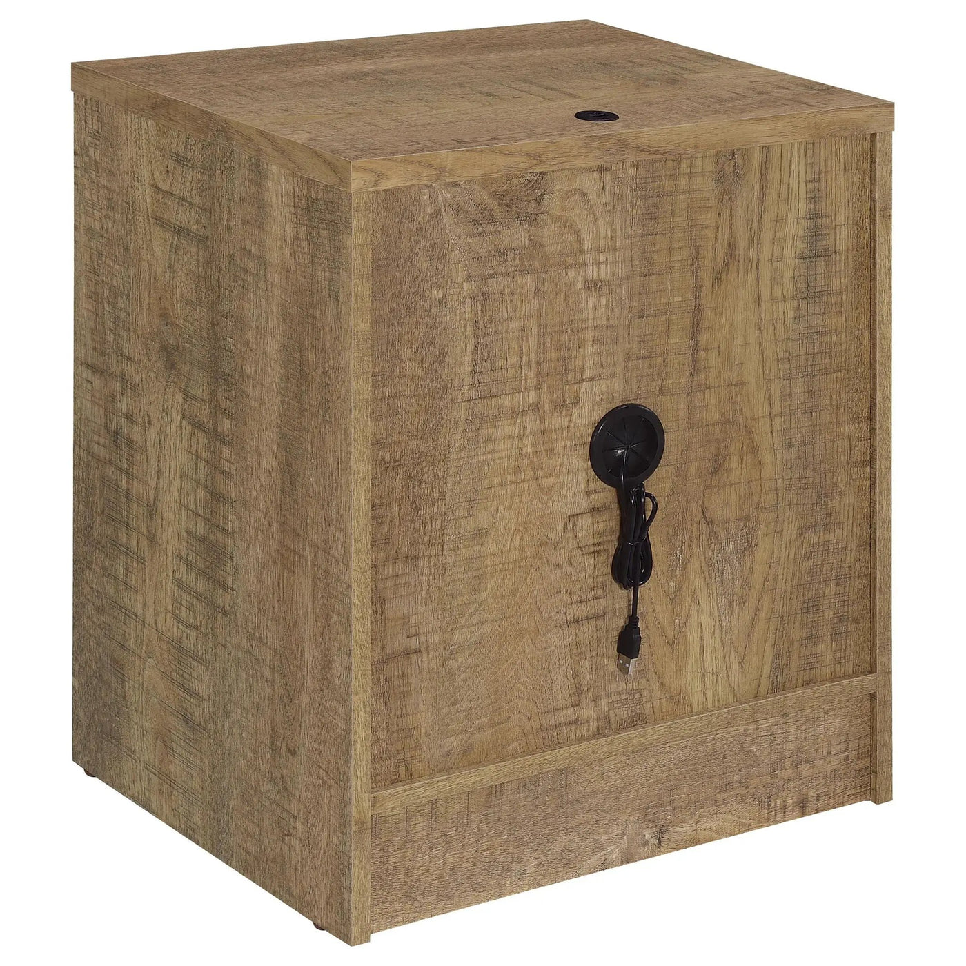 Geary - 2 Drawer Nightstand With LED Lights And USB Charging Ports by HouseOfZazla