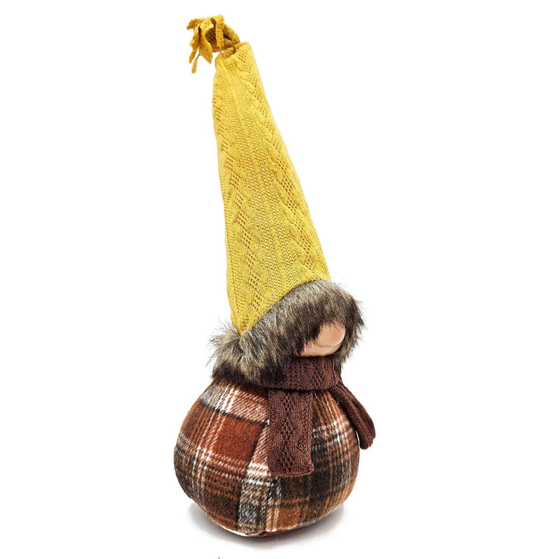 Gnomes Decorations, For Fall Thanksgiving Table Decorations (Set of 2) - Brown / Yellow by HouseOfZazla