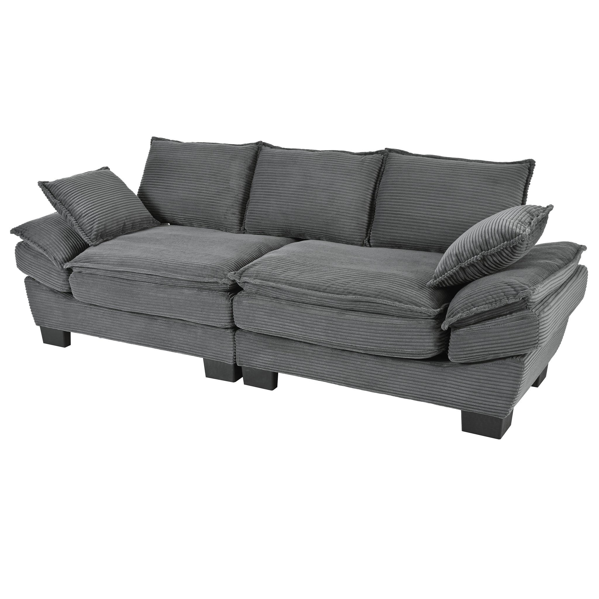 U-Style 85.4" Modern Curved Sofa by HouseOfZazla
