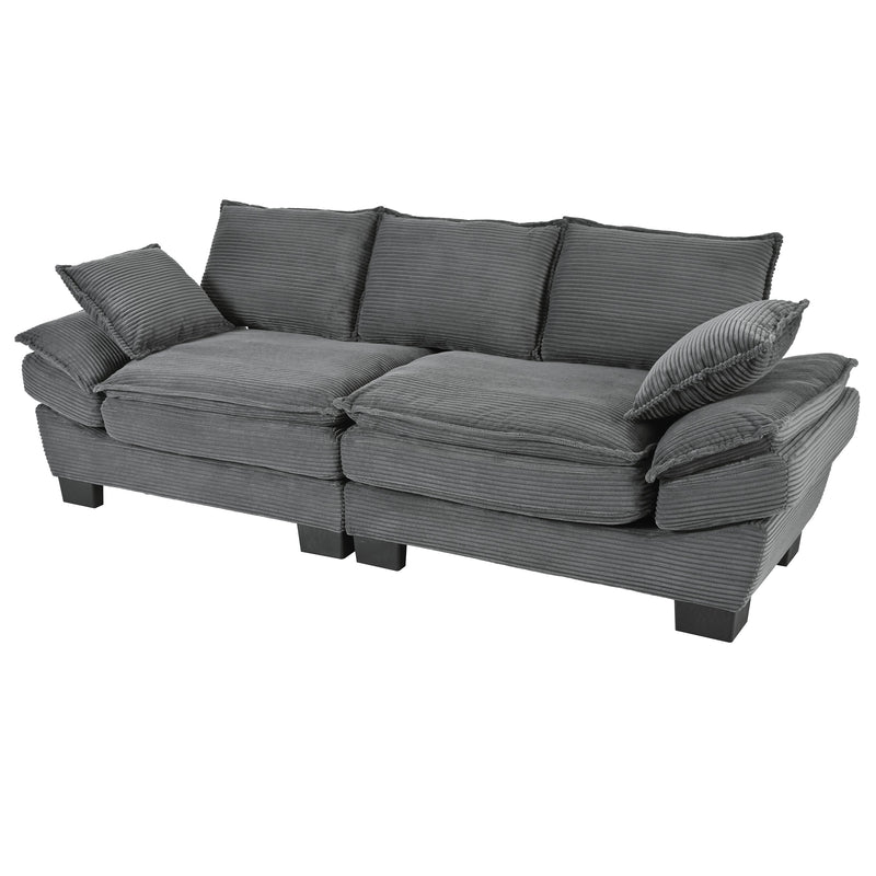 U-Style 85.4" Modern Curved Sofa by HouseOfZazla