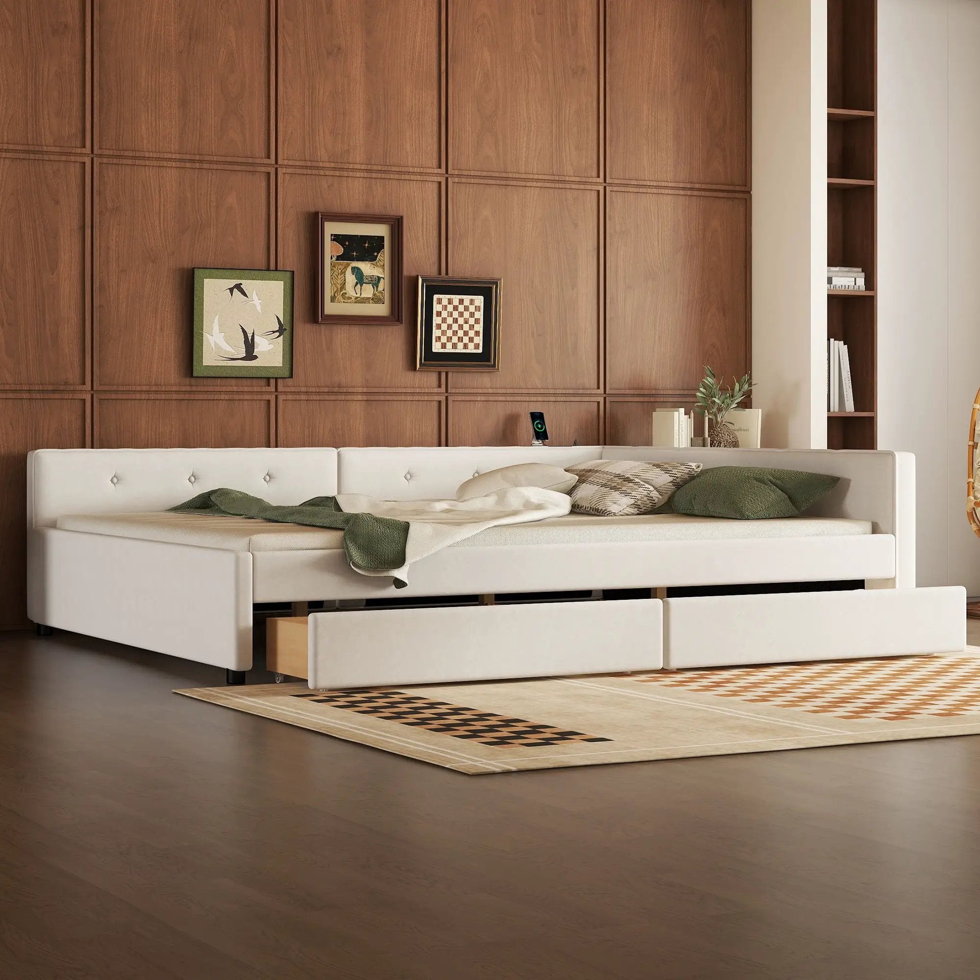 Platform Bed With USB Ports by HouseOfZazla