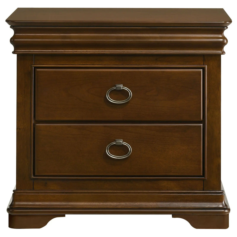 Garland 3-drawer Nightstand Bedside Table Brown Cherry by Unique Piece Furniture