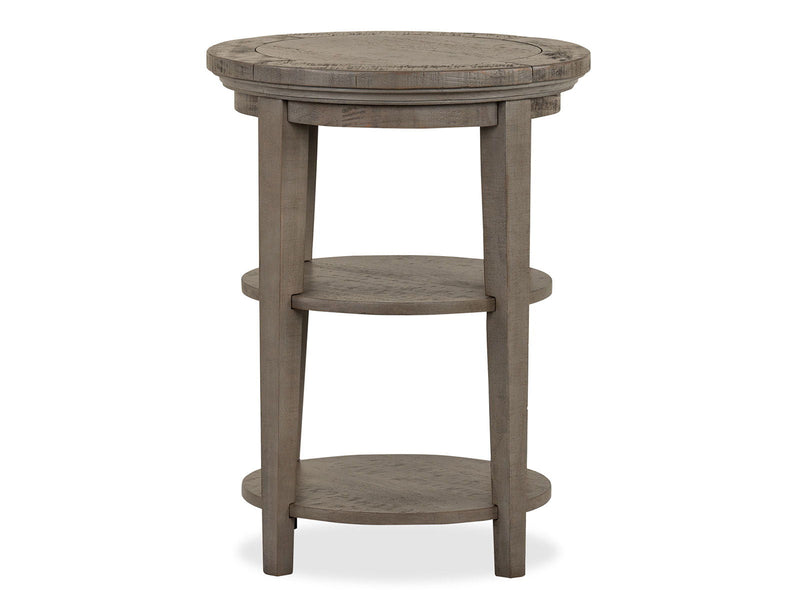 Paxton Place - Round Accent End Table - Dovetail Gray, photo 6 of 7