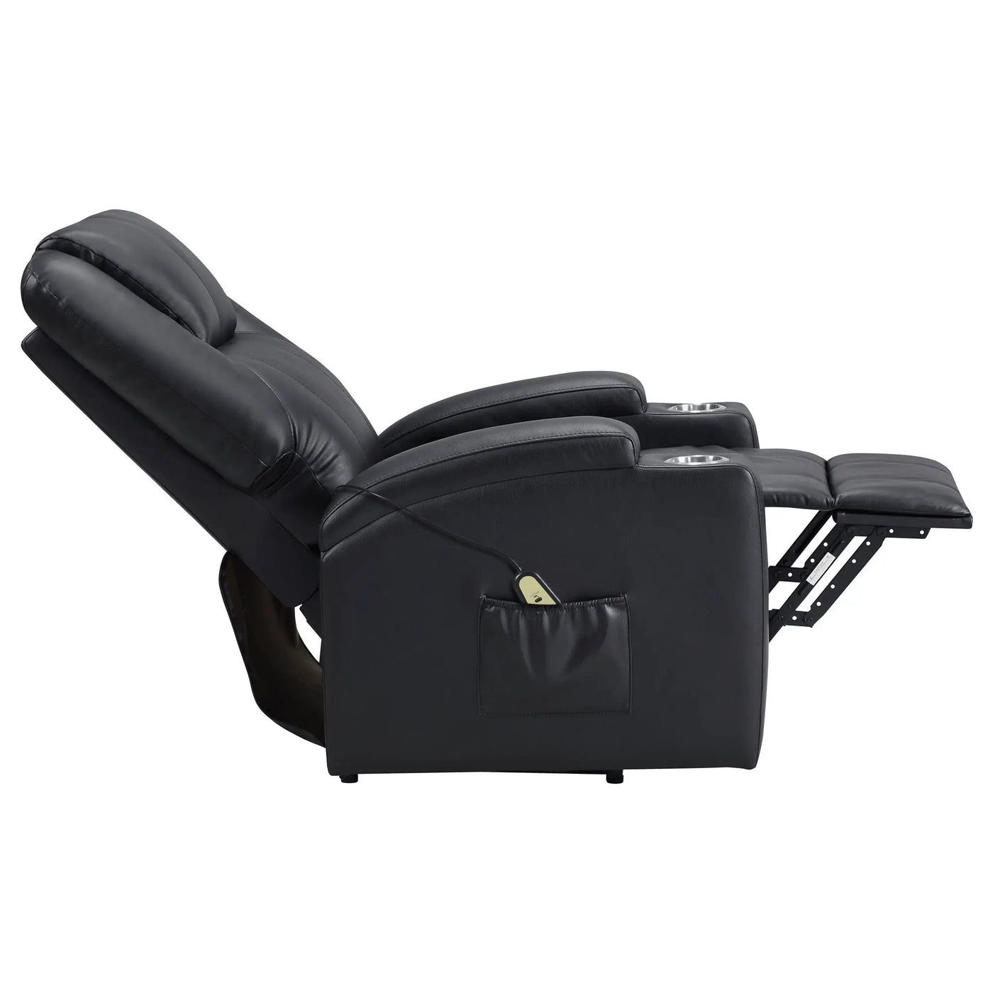 Macklin - Power Lift Massage Recliner With Heat And Dual Cupholders by HouseOfZazla