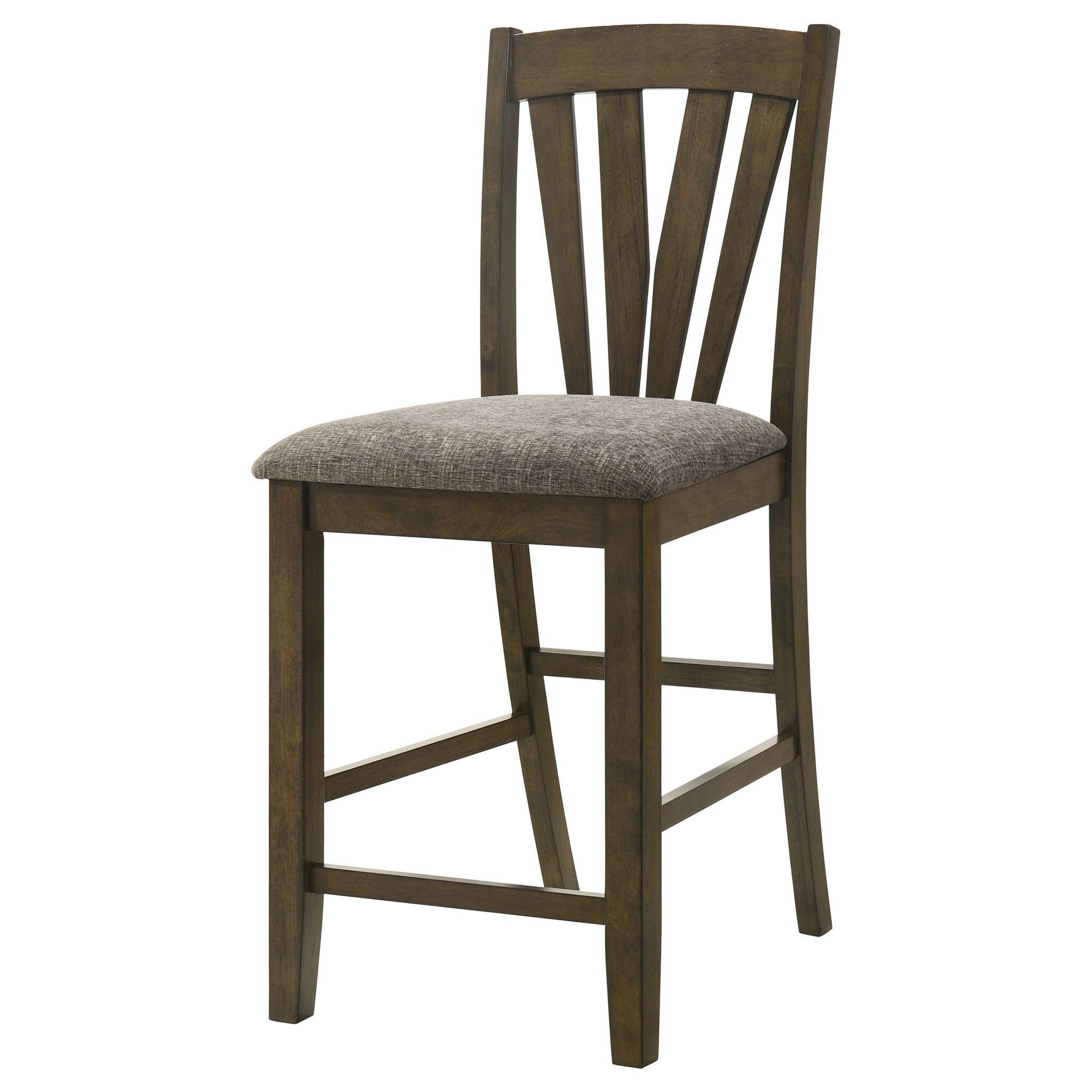 Maxine - Upholstered Counter Height Dining Side Chair (Set of 2) - Brown by HouseOfZazla