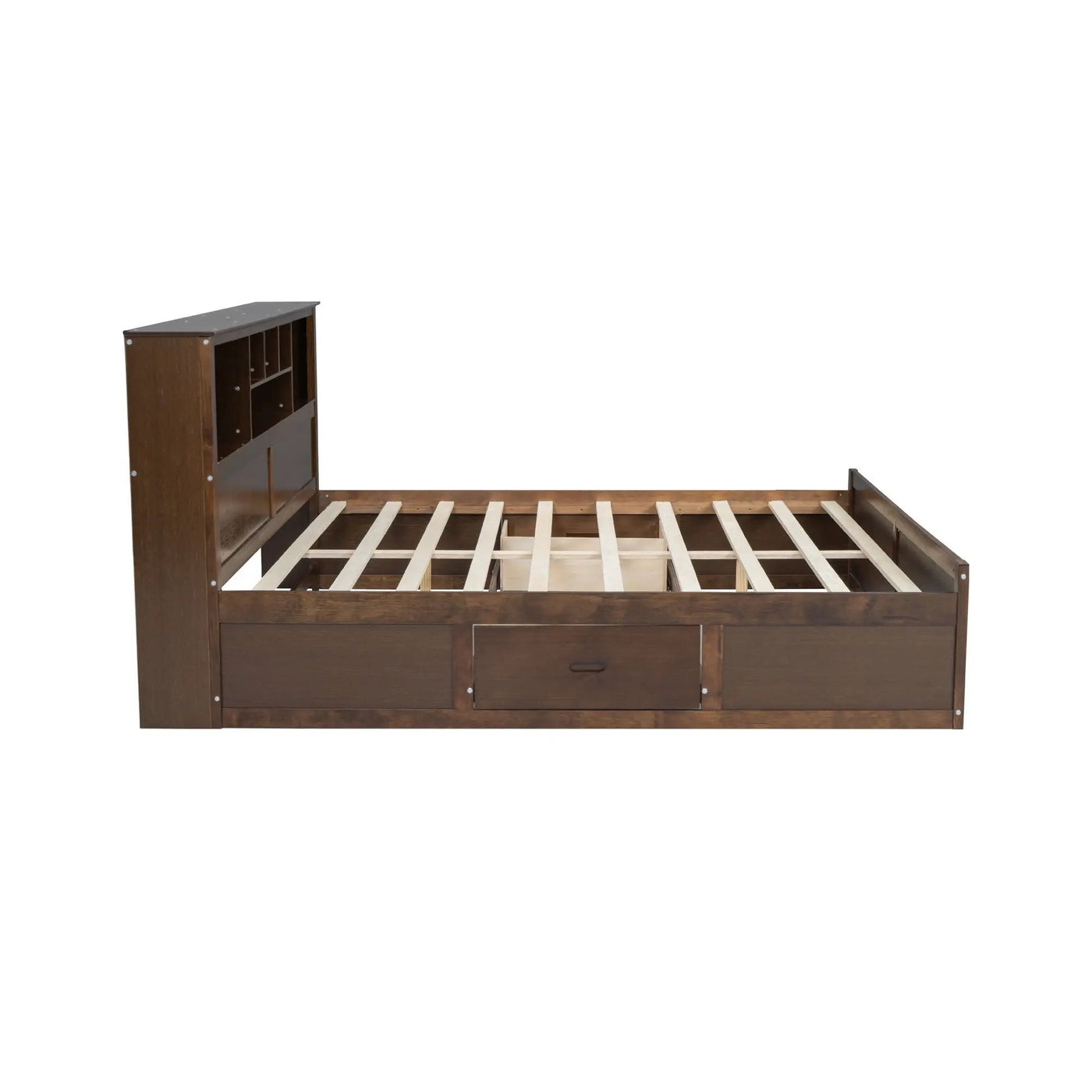 Platform Bed With Multi Storage Headboard, USB And Drawers by HouseOfZazla