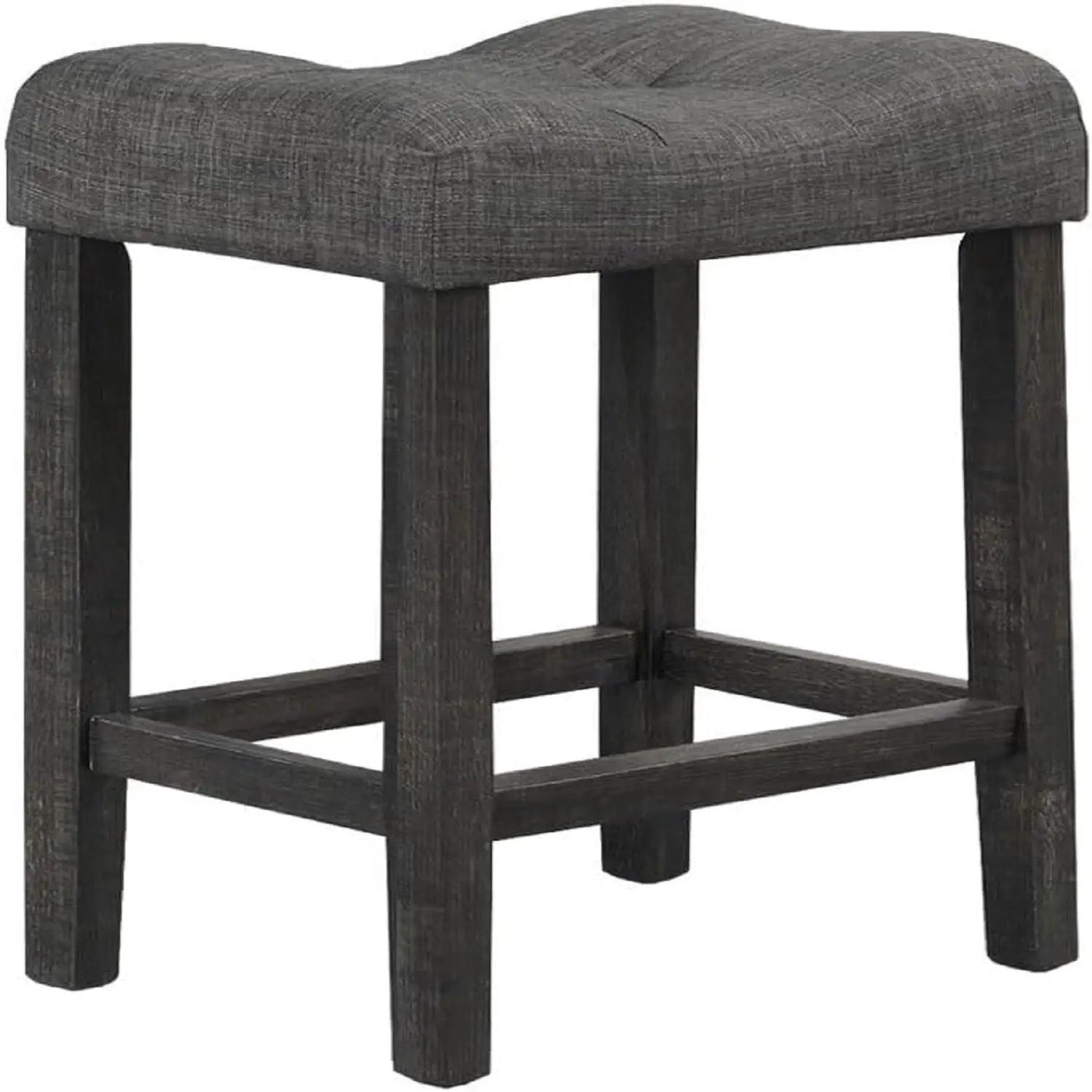 Transitional Counter Dining Set With 4 Tufted Stools by HouseOfZazla
