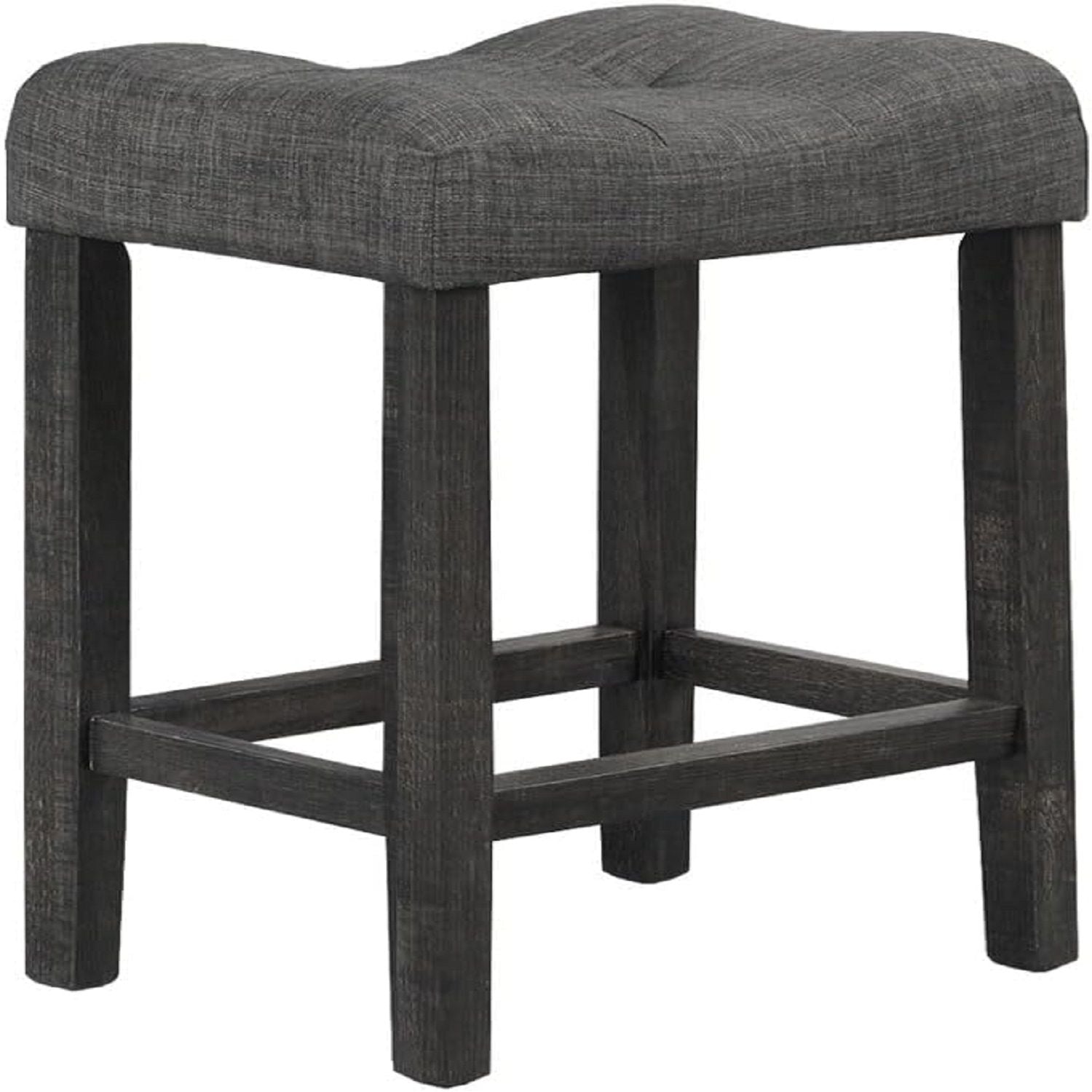 Transitional Counter Dining Set With 4 Tufted Stools by HouseOfZazla