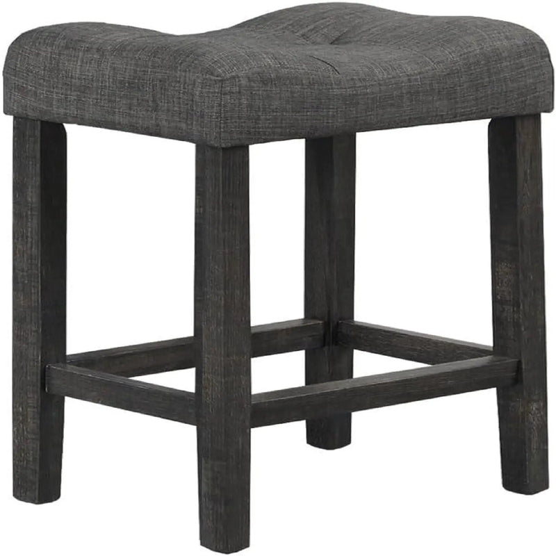 Transitional Style Counter Height Dining Stool With Footrest (Set of 2) by HouseOfZazla