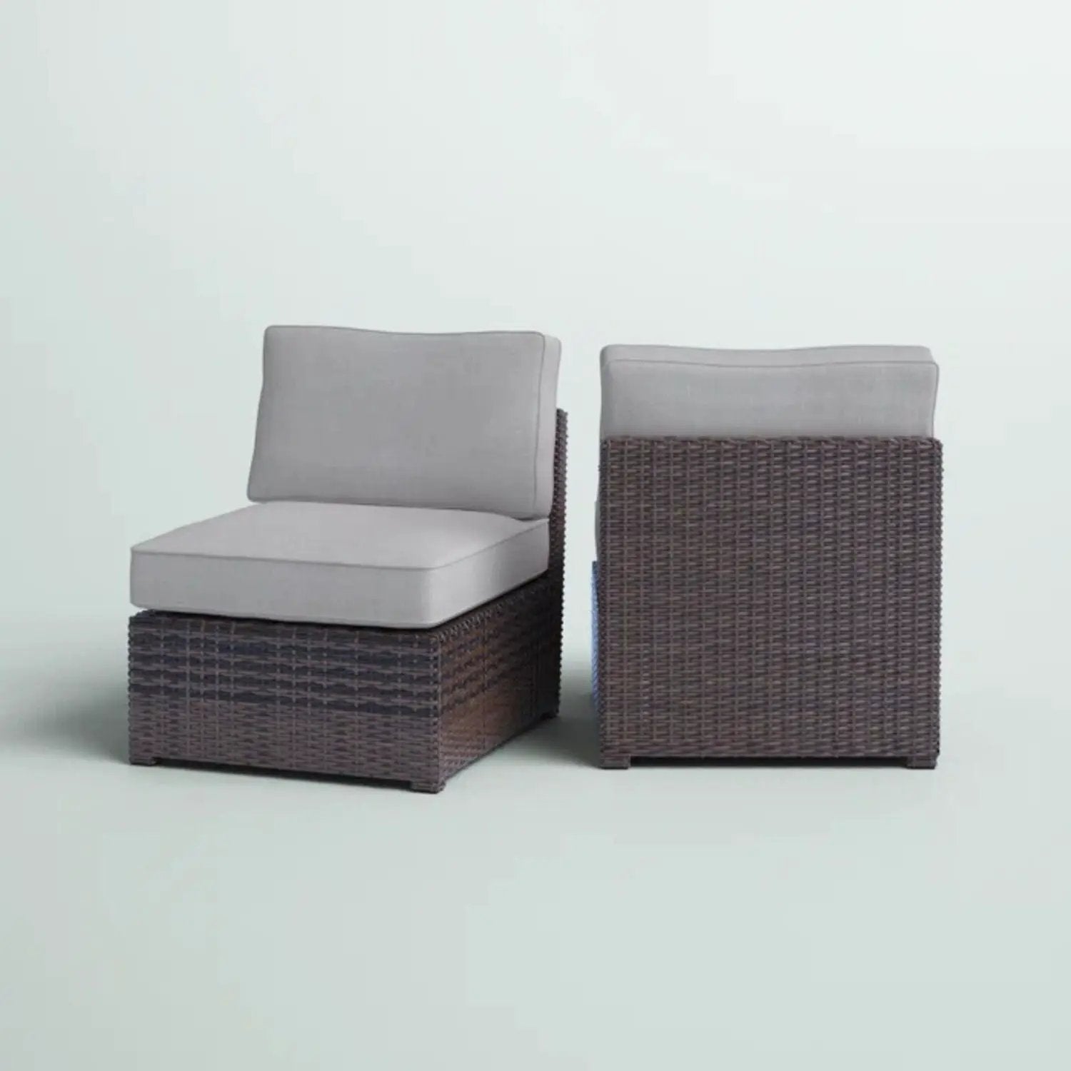 Armless Patio Chair With Cushions by Unique Piece Furniture