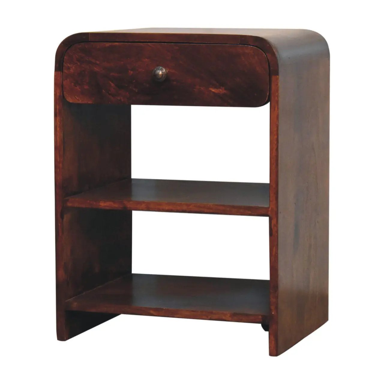 Aspen - Open Bedside Table - Dark Brown by Unique Piece Furniture