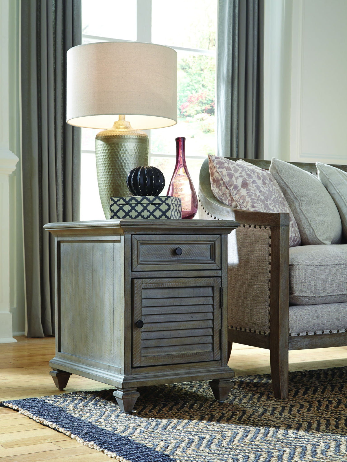 Lancaster - Chairside End Table - Dove Tail Gray, photo 3 of 7
