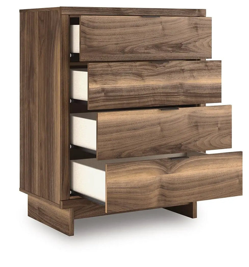 Chirason - Four Drawer Chest - Brown by Unique Piece Furniture