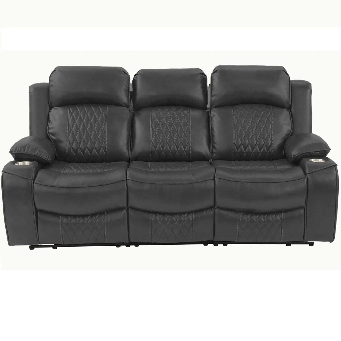 Power Motion Living Room Set With USB Port, Adjustable Headrest, Cup Holder by HouseOfZazla