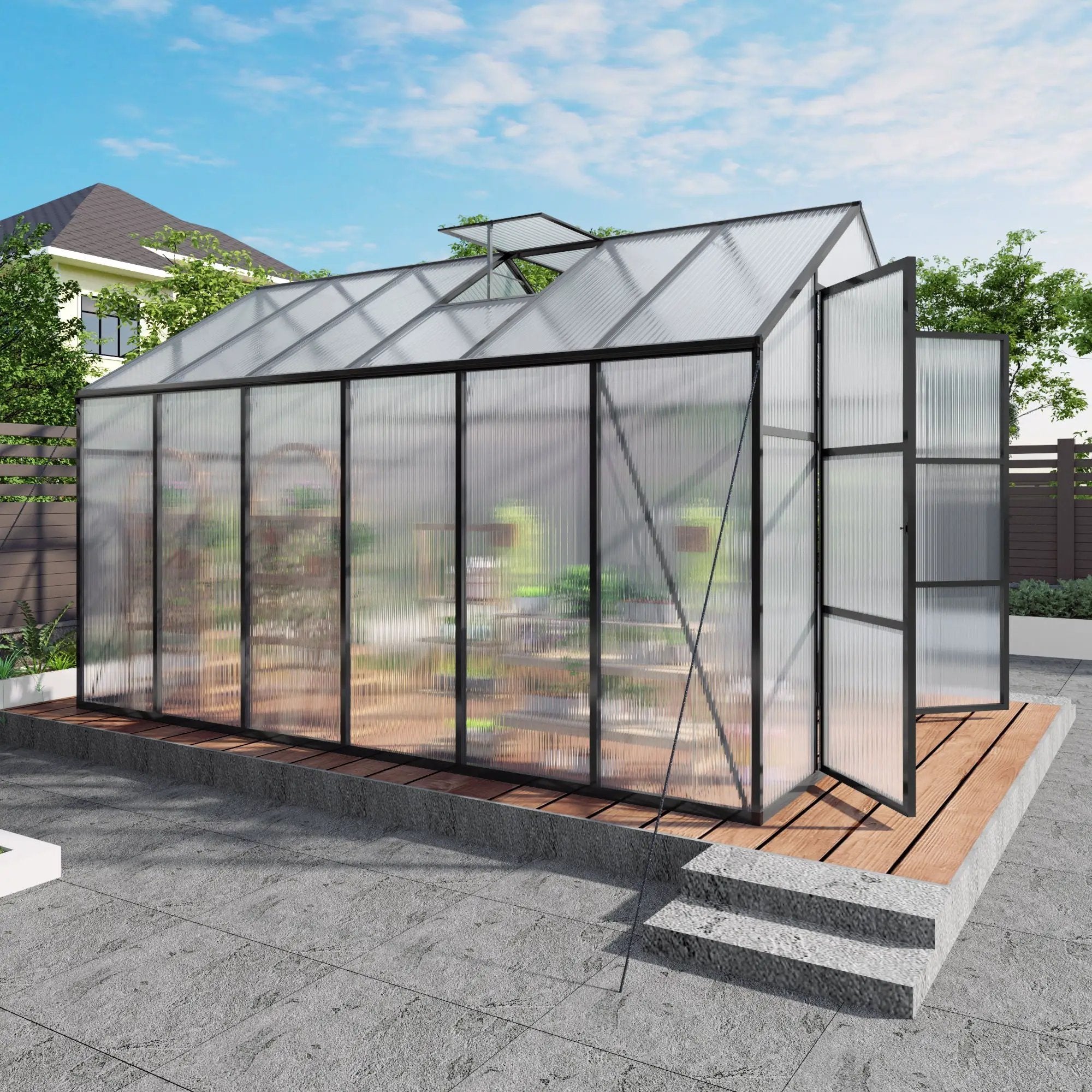 Gain Height Windproof house All Season Outdoor Garden Shelter by HouseOfZazla