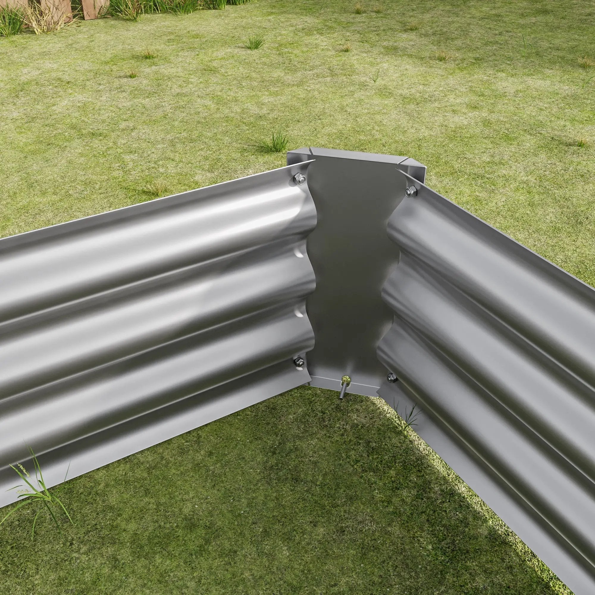 Metal Raised Garden Bed 4x2x1 ft by HouseOfZazla