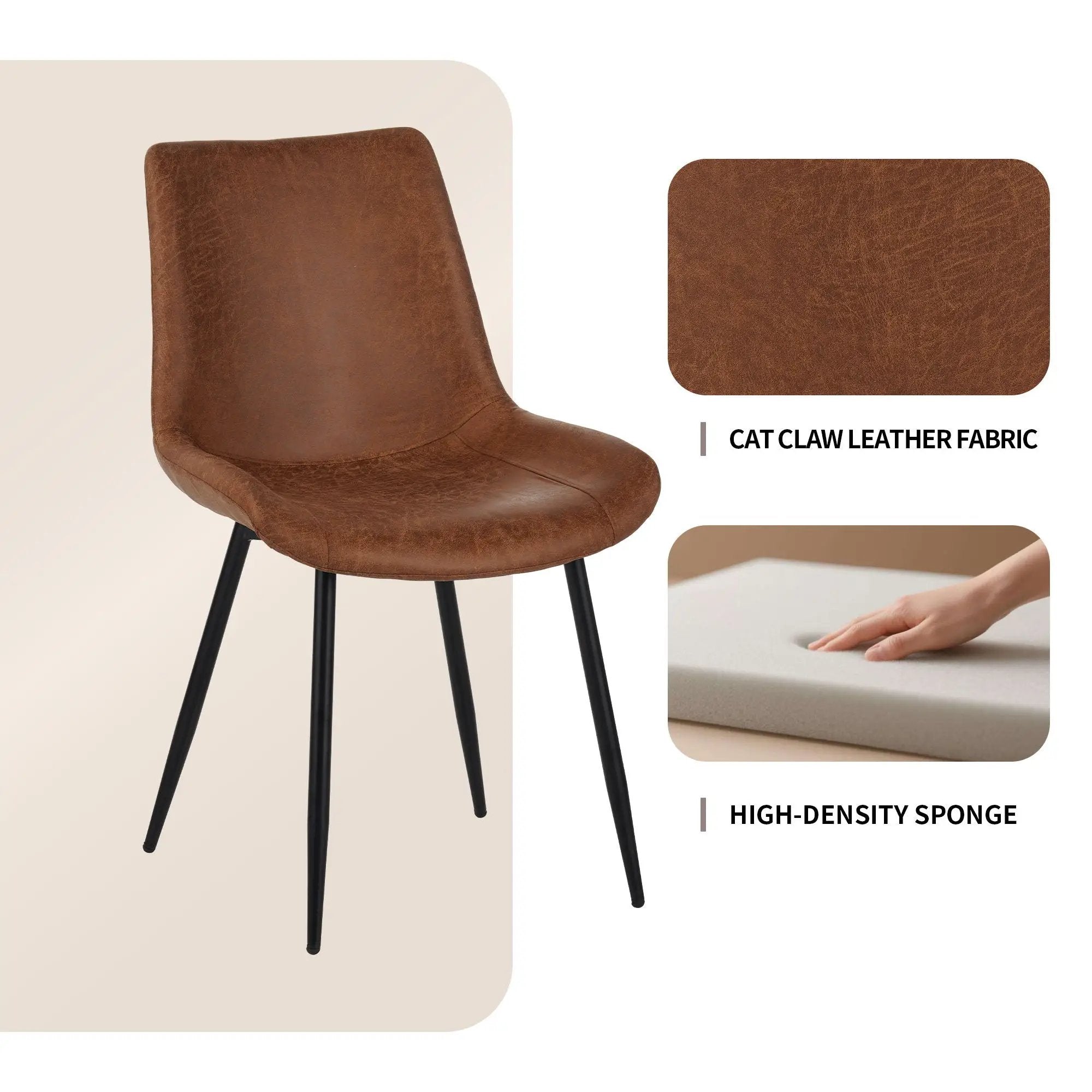 Dining Chairs (Set of 4) - Brown by Unique Piece Furniture