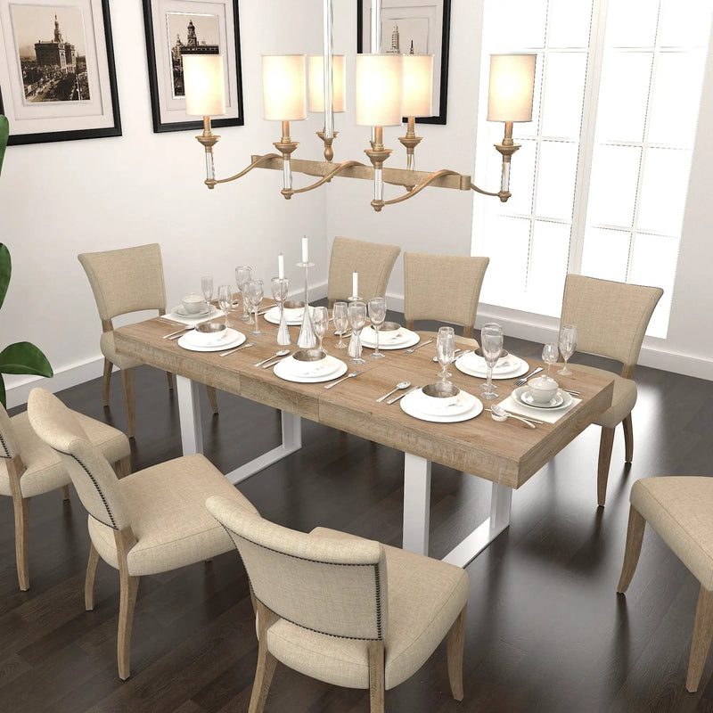 Extendable Dining Room Table for 6-10 by HouseOfZazla