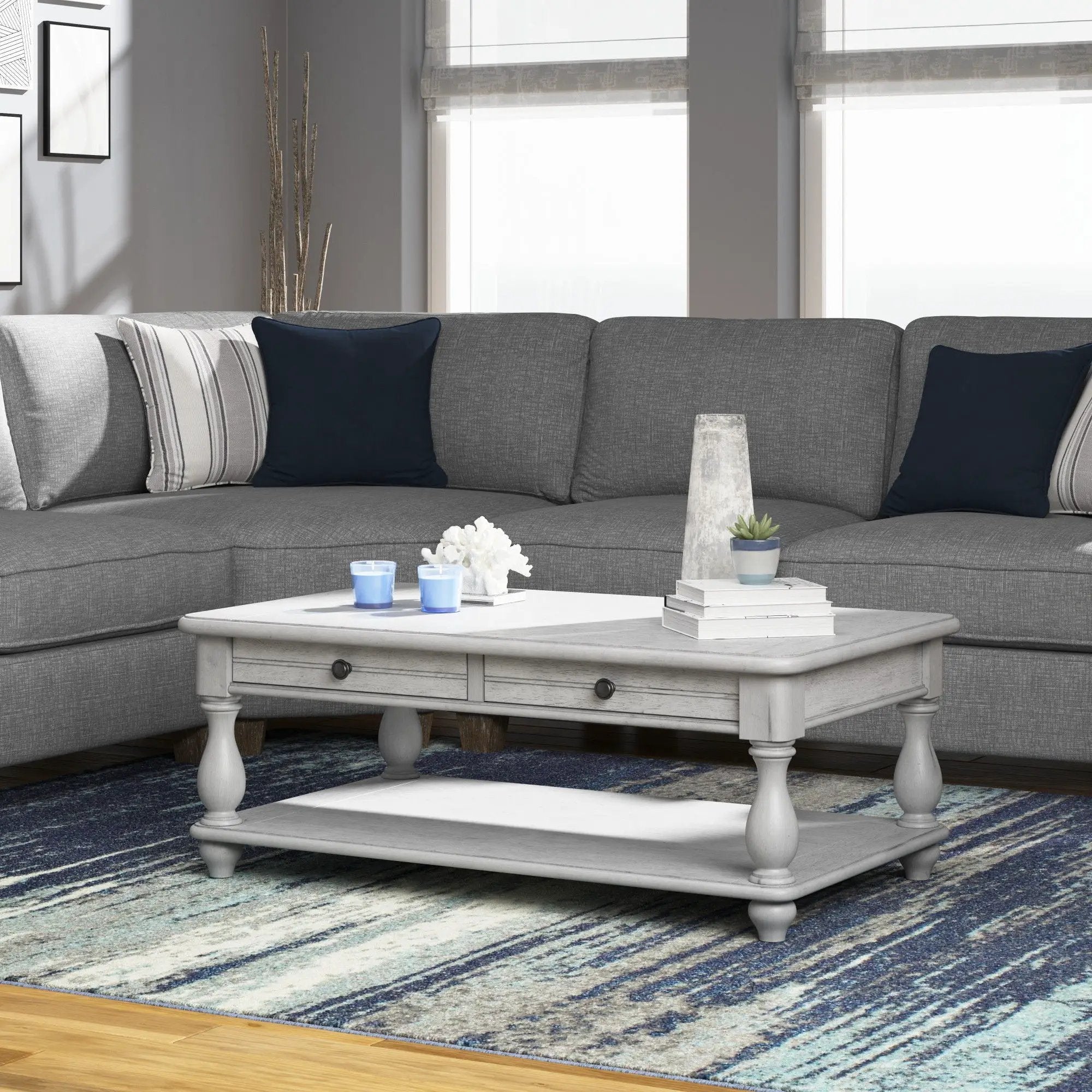Cocktail Table - Gray by HouseOfZazla