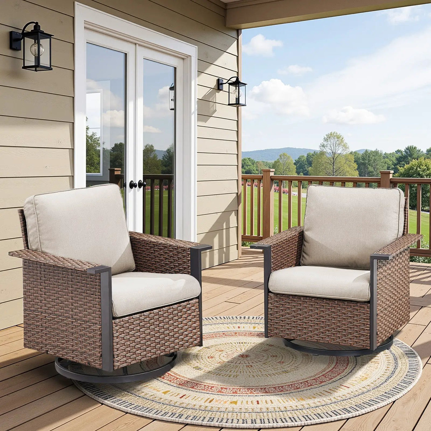 Outdoor Swivel Rocking Chairs by HouseOfZazla