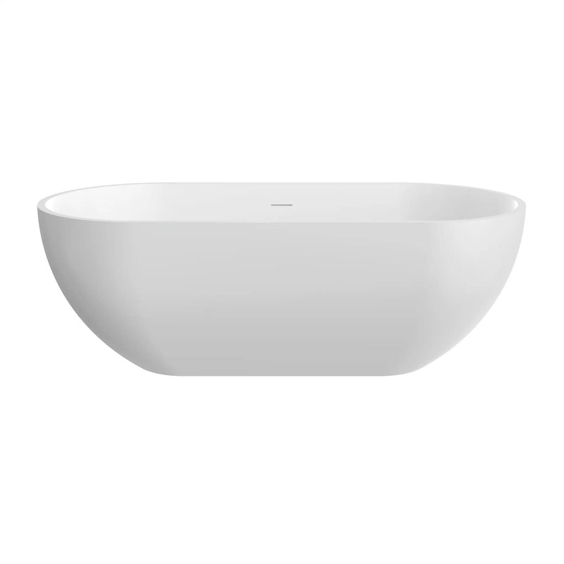 63 Inch Artificial Stone Solid Surface Freestanding Bathtub by HouseOfZazla