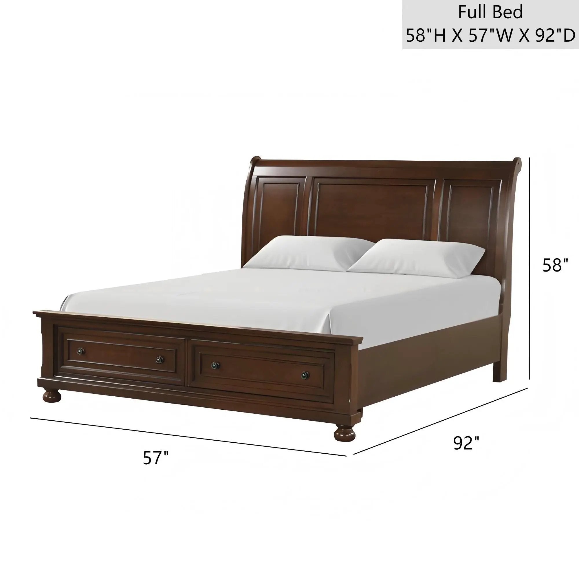 Meade - Sleigh Bed by HouseOfZazla