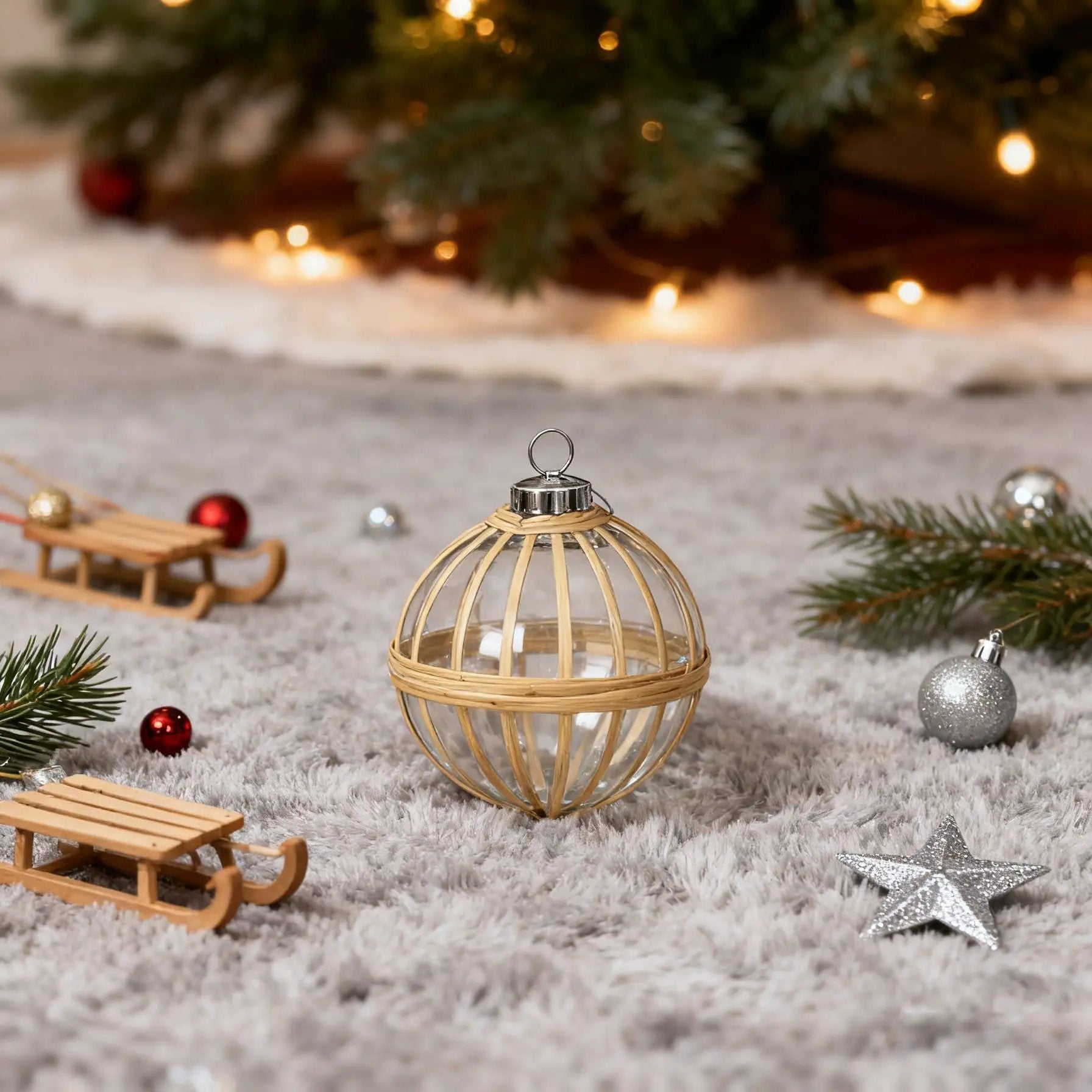 D3.9" X-Mas Hanging Ornament - Set of 3 by HouseOfZazla