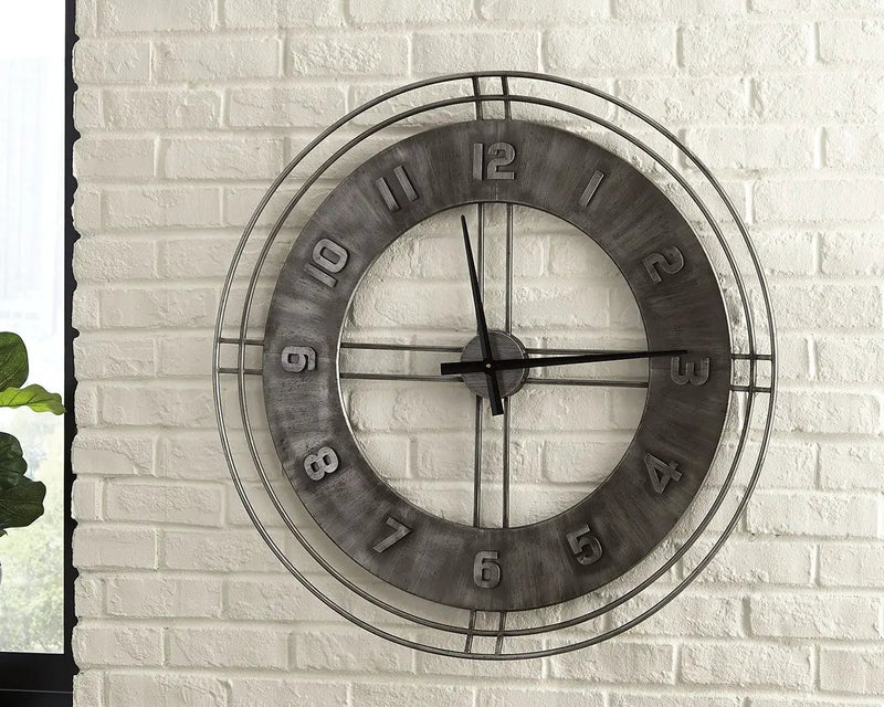 Ana Sofia - Wall Clock - Antique Gray by Unique Piece Furniture