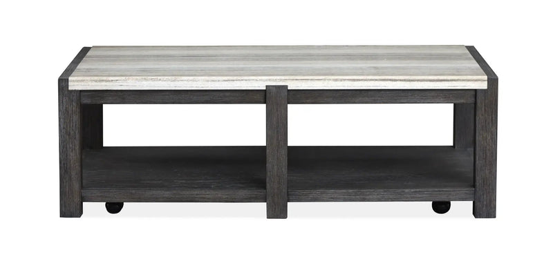 Plum Creek - Rectangular Cocktail Table With Casters by Unique Piece Furniture