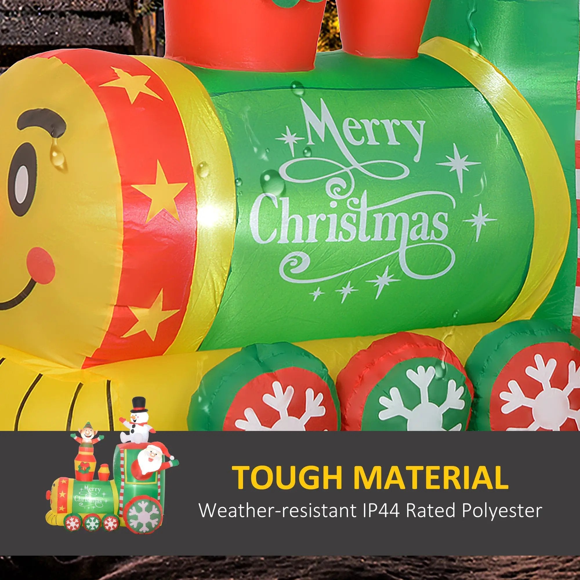 Outsunny 5.9' Christmas Inflatables Train by HouseOfZazla