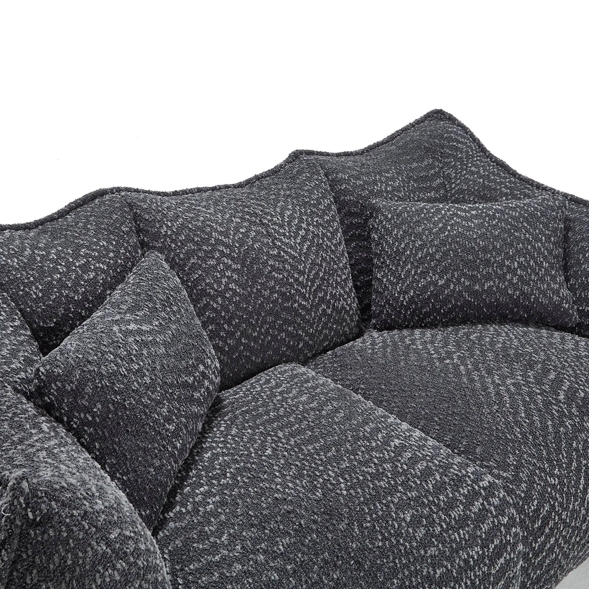 Comfortable Dual Beanbag Chair With High Resilience Foam Core For 2 People by HouseOfZazla