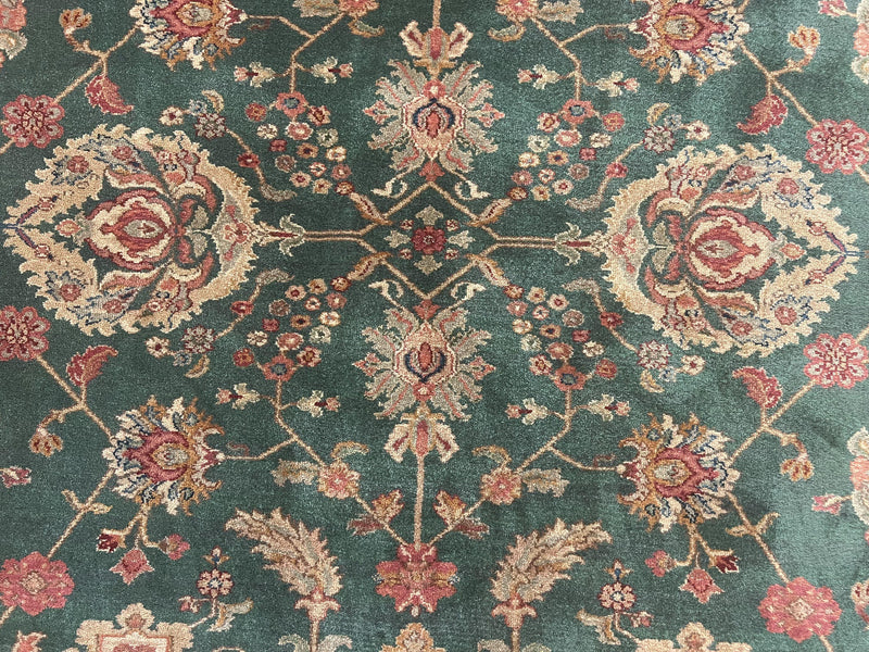 Karastan Rug 8.8 x 10 Samovar Teawash Agra #900-905, Vintage Wool Karastan Area Rug by Jewel Rugs