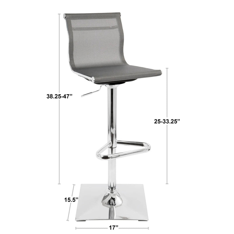 Mirage - Contemporary Adjustable Barstool With Swivel by Unique Piece Furniture