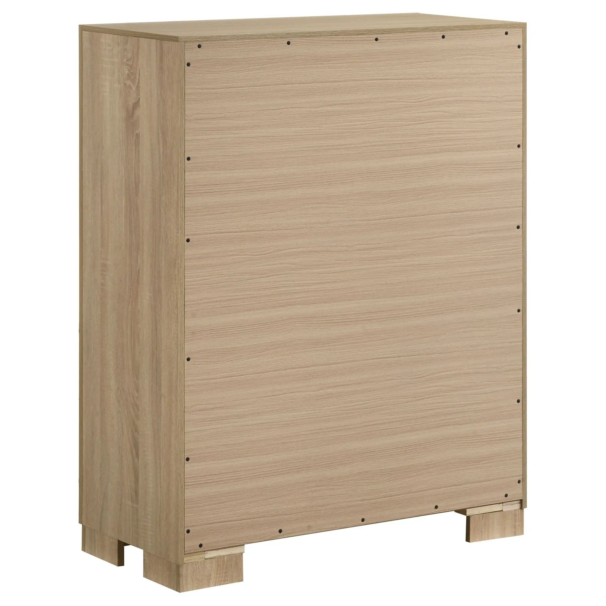 Arielle 4-drawer Bedroom Chest of Drawers Light Oak by Unique Piece Furniture