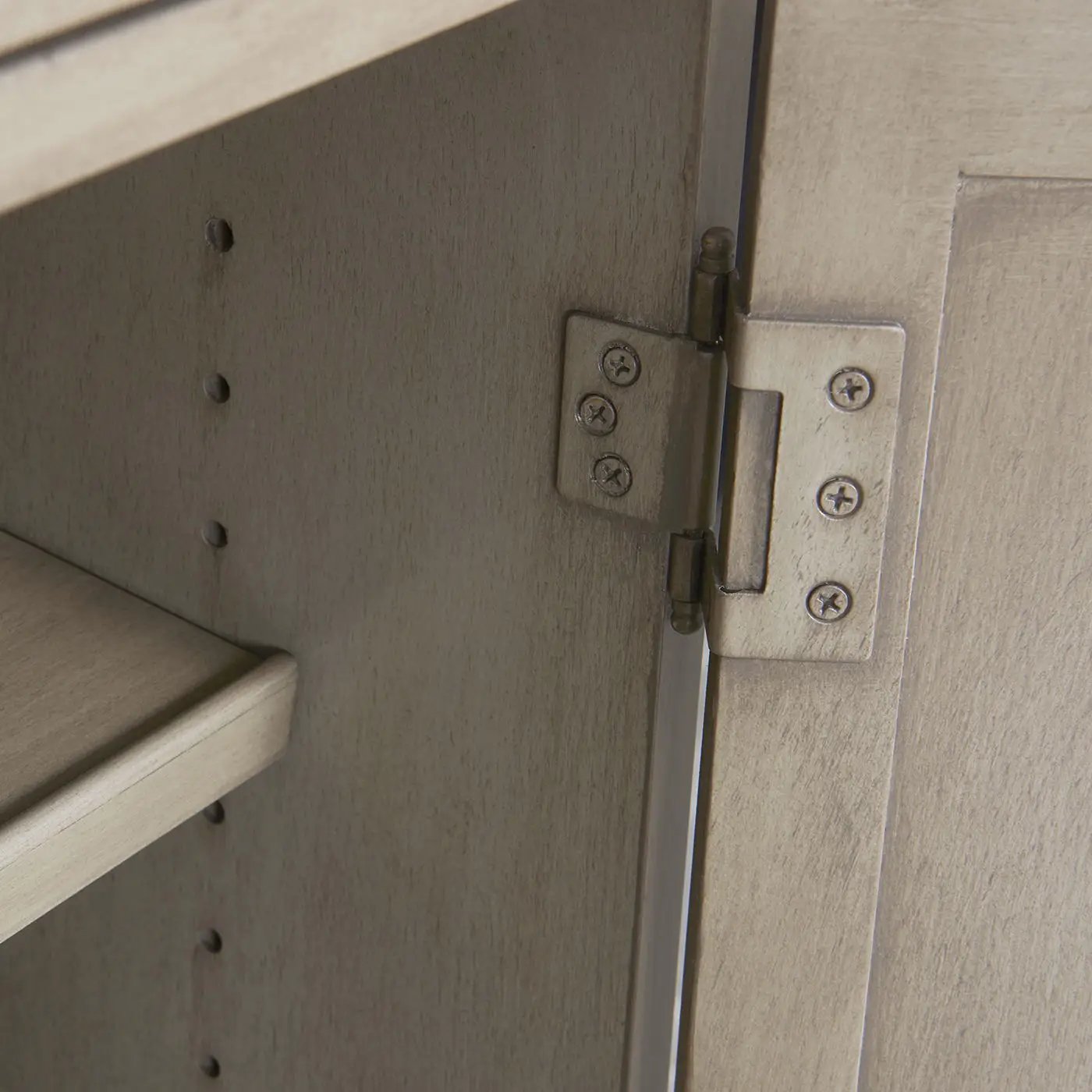 Dauphin - Handpainted Entryway Storage Cabinet - Gray Cashmere by HouseOfZazla