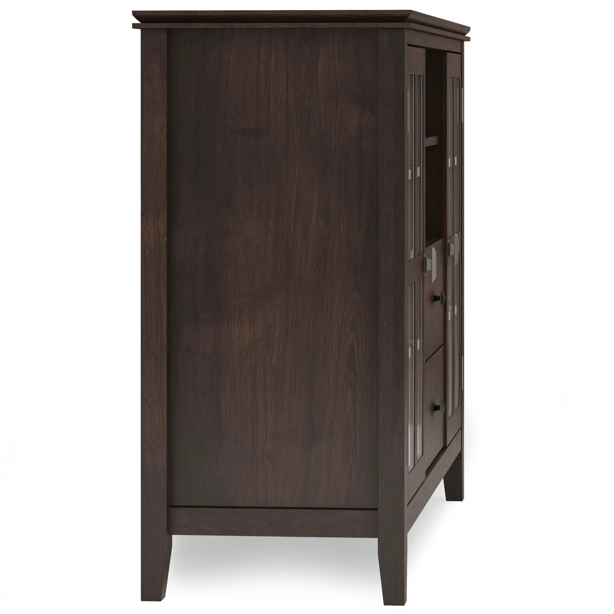 Artisan - Tall TV Media Stand - Dark Chestnut Brown by HouseOfZazla