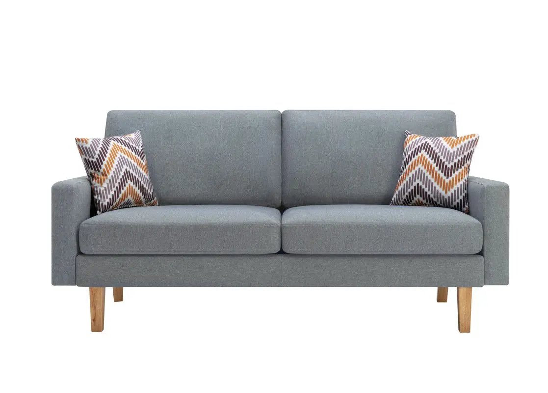 Bahamas - Minimalistic Sofa With 2 Throw Pillows by HouseOfZazla