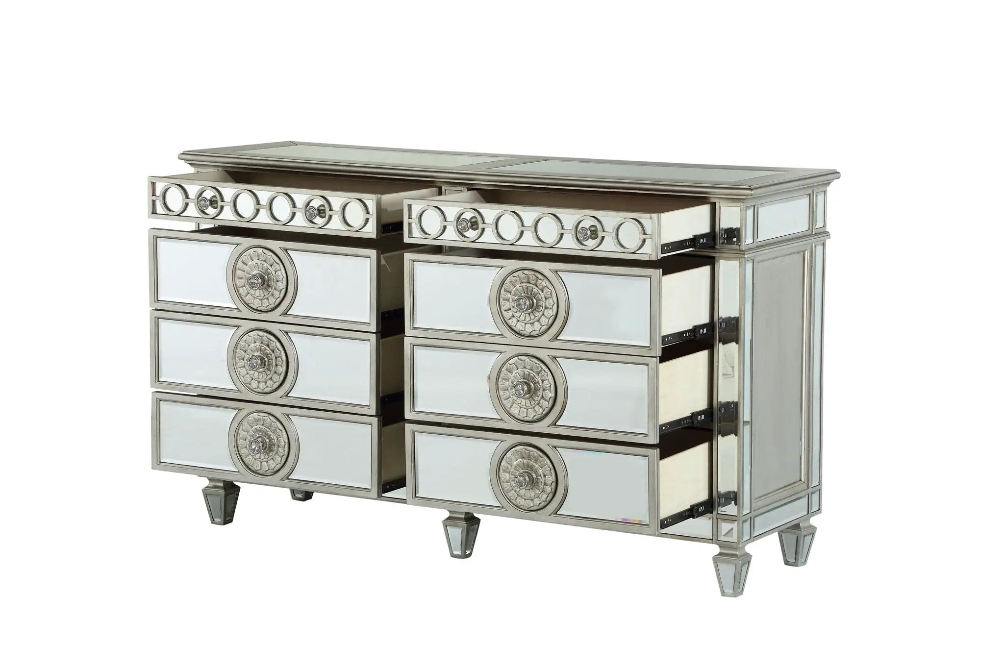 Varian - Mirrored Dresser - Silver by HouseOfZazla